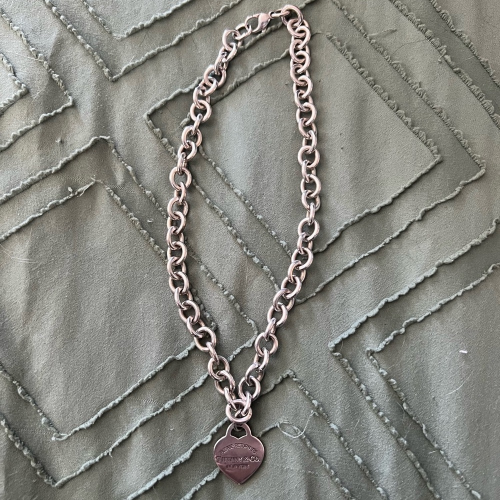 Return to Tiffany Heart Tag Choker